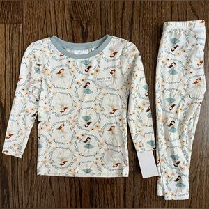 Tres Beau Et Belle Toddler Ballerina Fairy Print Pajama Set 18M